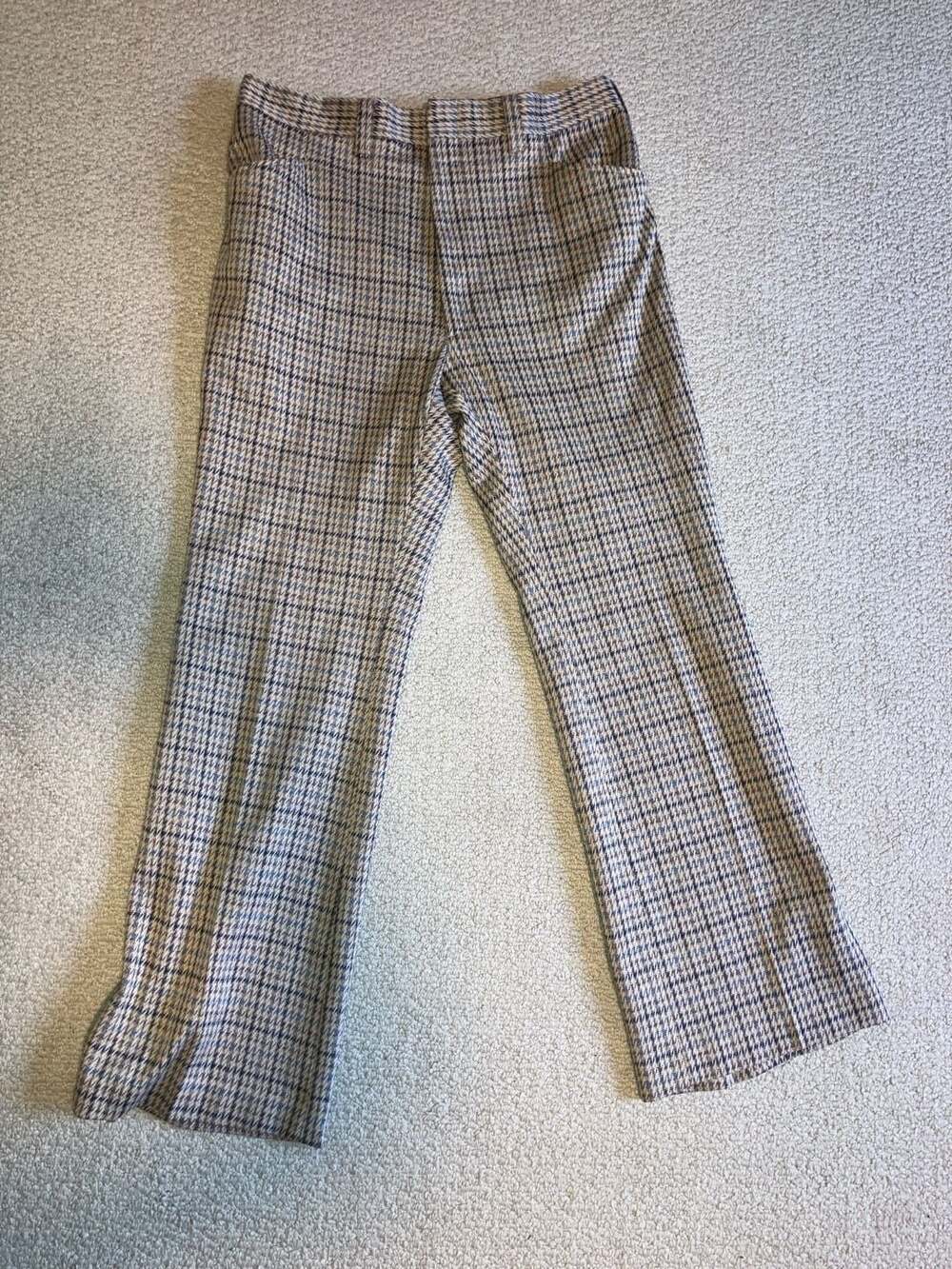 Vintage Haggar Double Knit Plaid Slacks